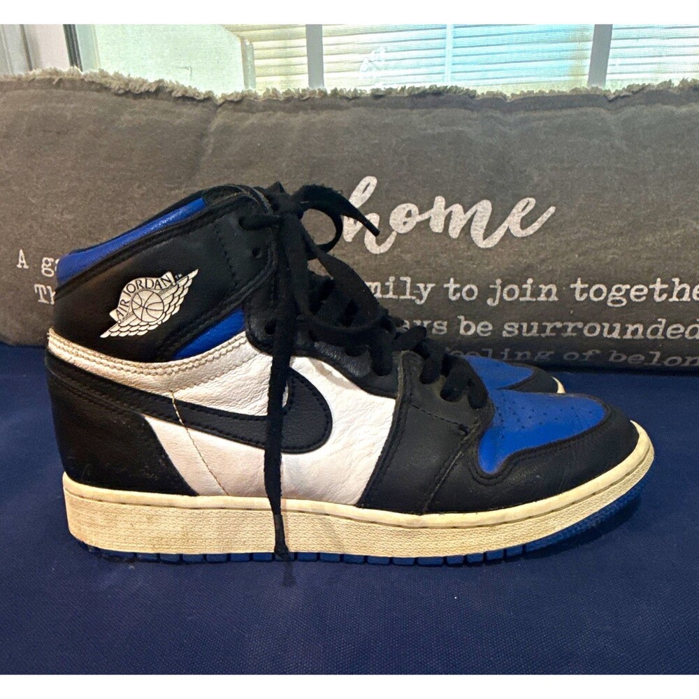 Nike Jordan Air Jordan 1 Men's High Top Leather Lace Up Colorblock Sneakers